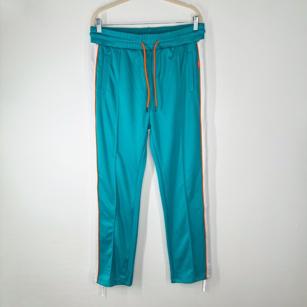 Unknwn Miami Dolphins Lounge Pull On Pants Teal White Orange Men’s Size X-Large